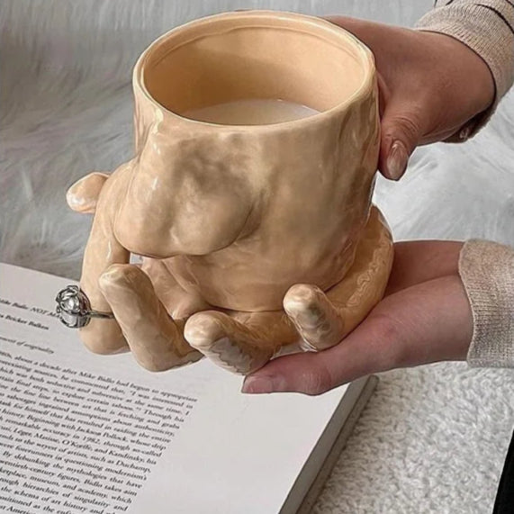 Picking nose mug