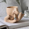 Picking nose mug